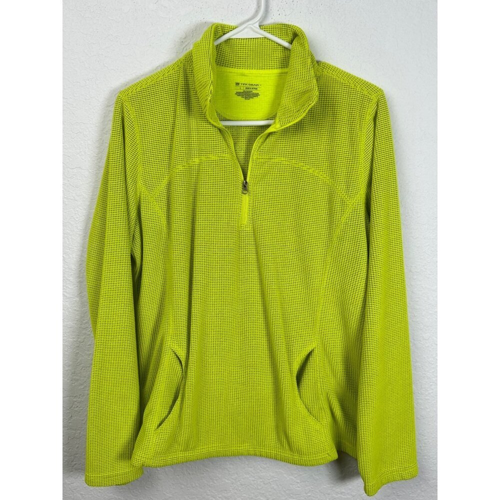 Tek Gear pullover chartreuse yellow/green, size large